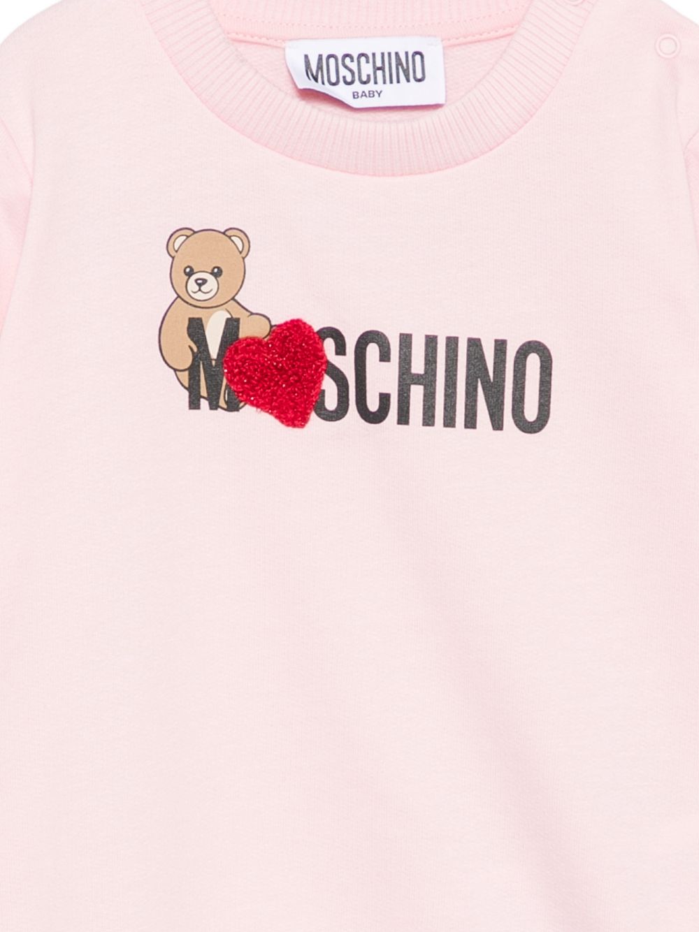 Girocollo m/l Sugar rose MHF02KLCA40 50209 MOSCHINO KIDS 