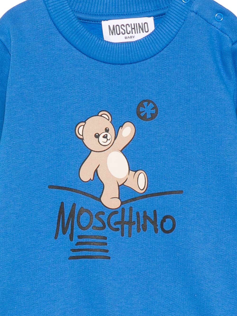 Girocollo m/l Princess blue MVF060LCA83 40157 MOSCHINO KIDS 