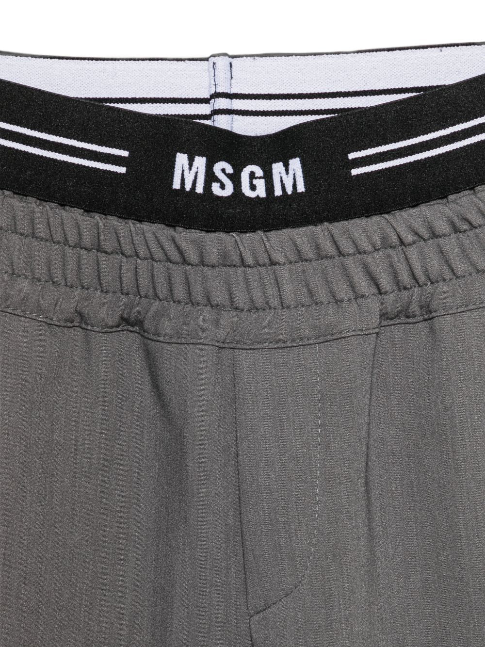 Cool Wool Pants Boy Grigio mel. scuro F6MSJBPA237 104 MSGM KIDS 