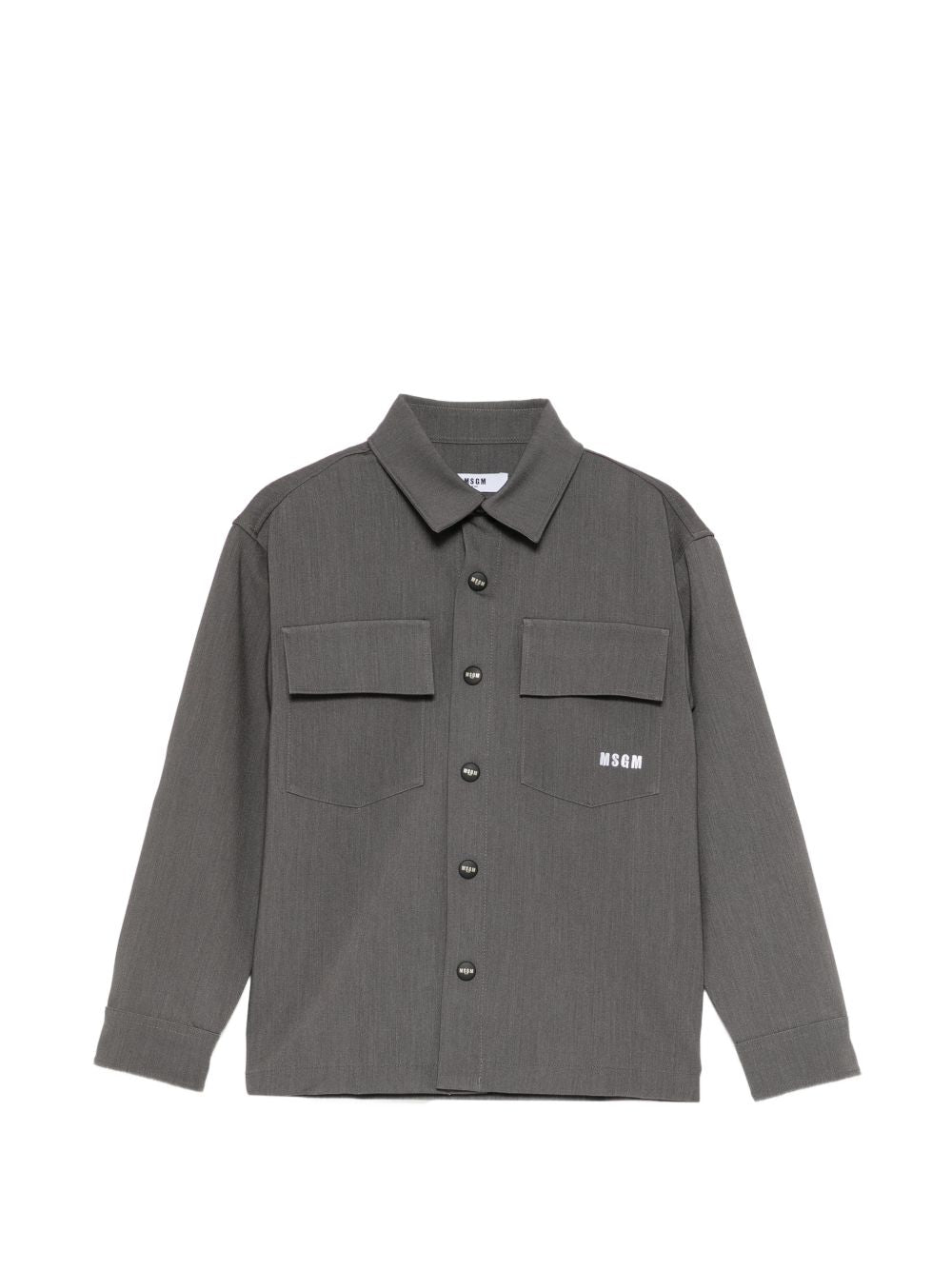 Cool Wool Over Shirt Boy Grigio mel. scuro F6MSJBSI299 104 MSGM KIDS 