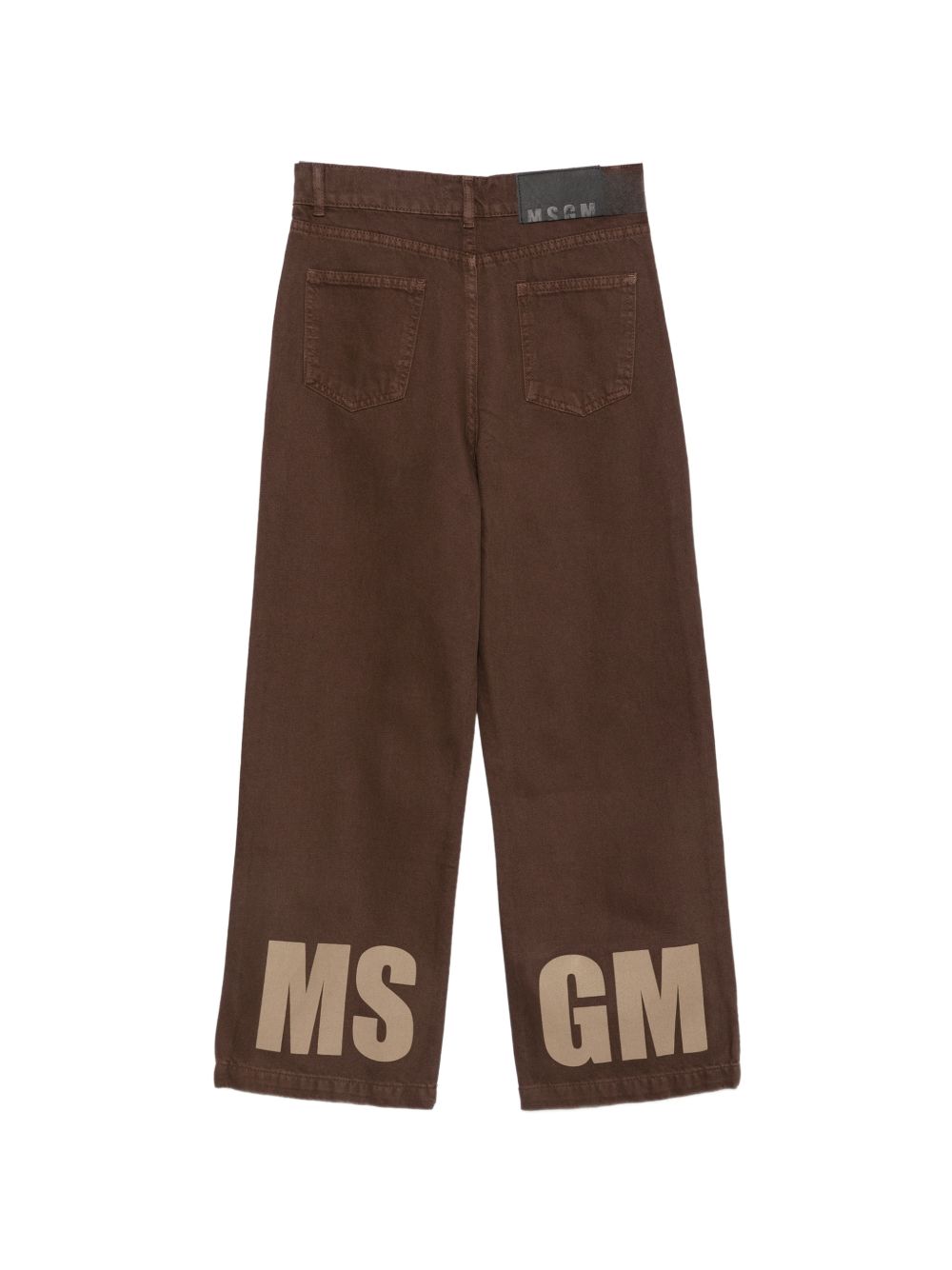 Washed Denim Pants Girl Nero F6MSJGDP051 110 MSGM KIDS 