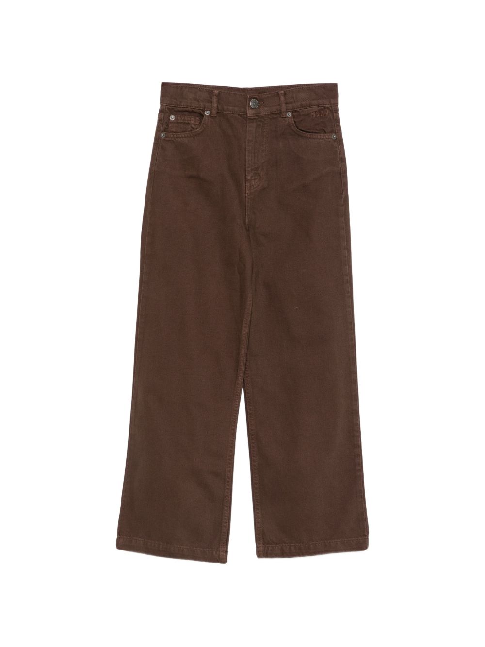 Washed Denim Pants Girl Nero F6MSJGDP051 110 MSGM KIDS 