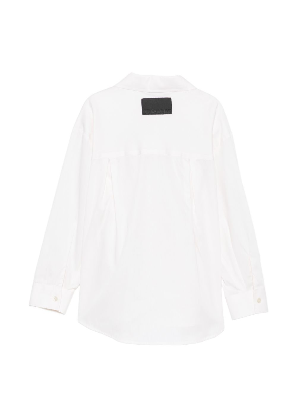 Poplin Shirt Girl Crema F6MSJGSI114 013 MSGM KIDS 