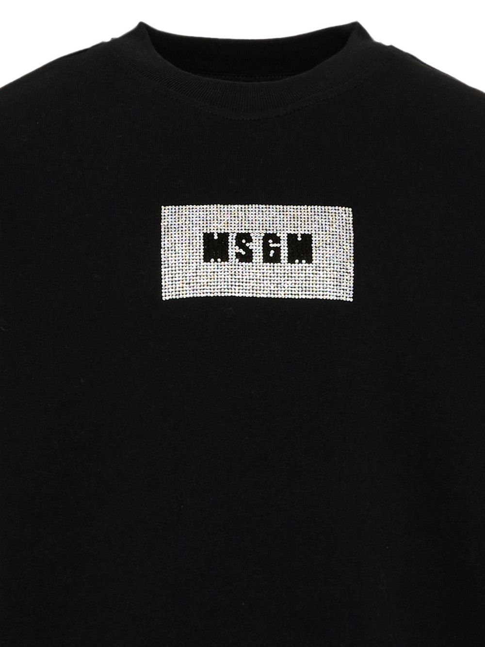 Over Sweatshirt Girl Nero F6MSJGSW208 110 MSGM KIDS 