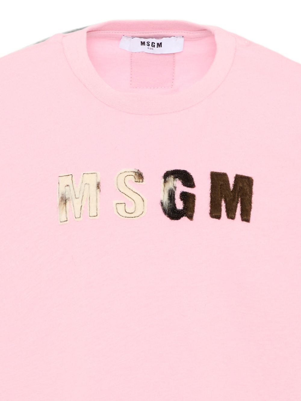 Boxy Jersey T-Shirt Girl Pink nectar F6MSJGTH067 MS090 MSGM KIDS 