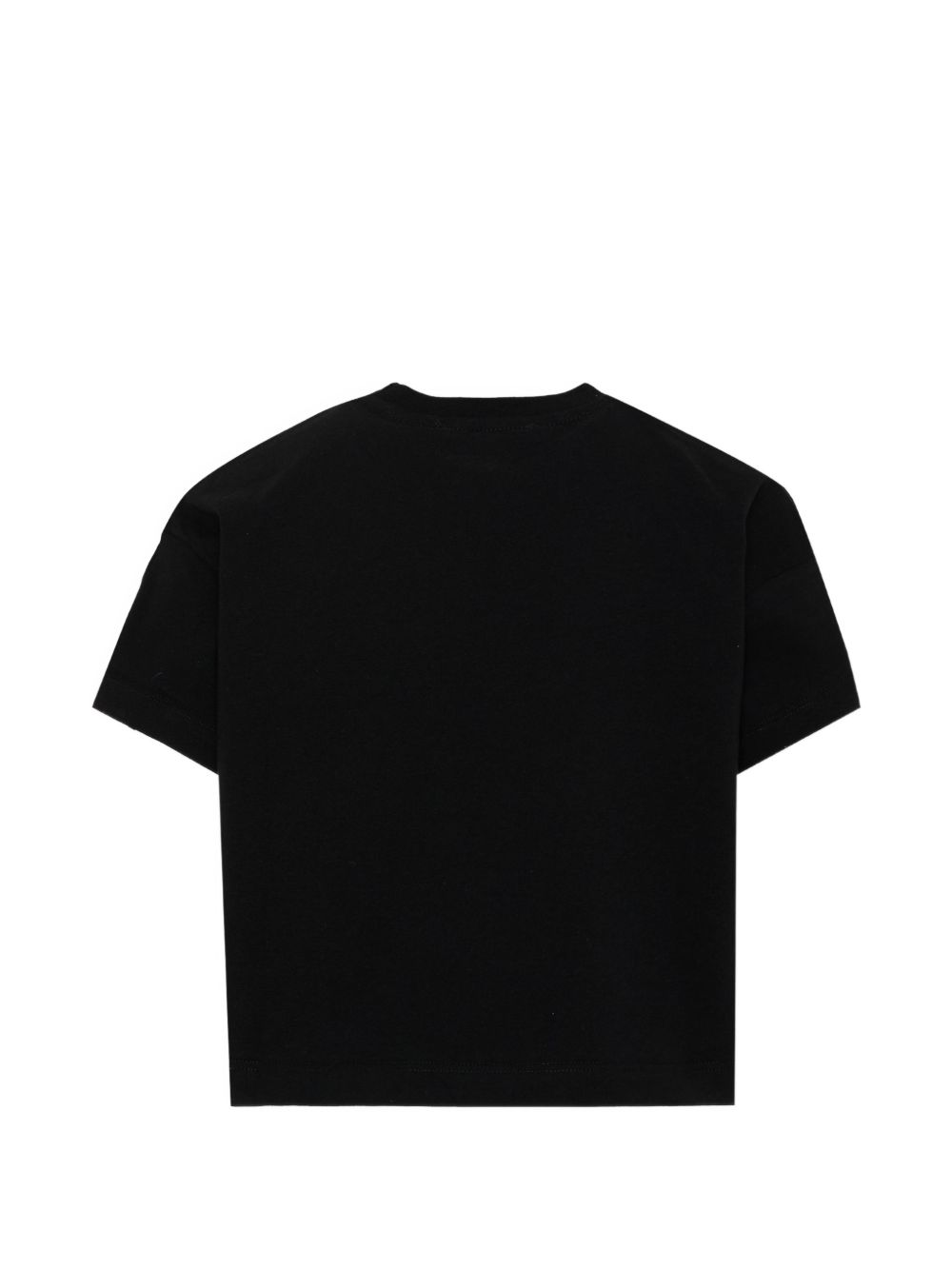 Boxy Jersey T-Shirt  Girl Nero F6MSJGTH209 110 MSGM KIDS 