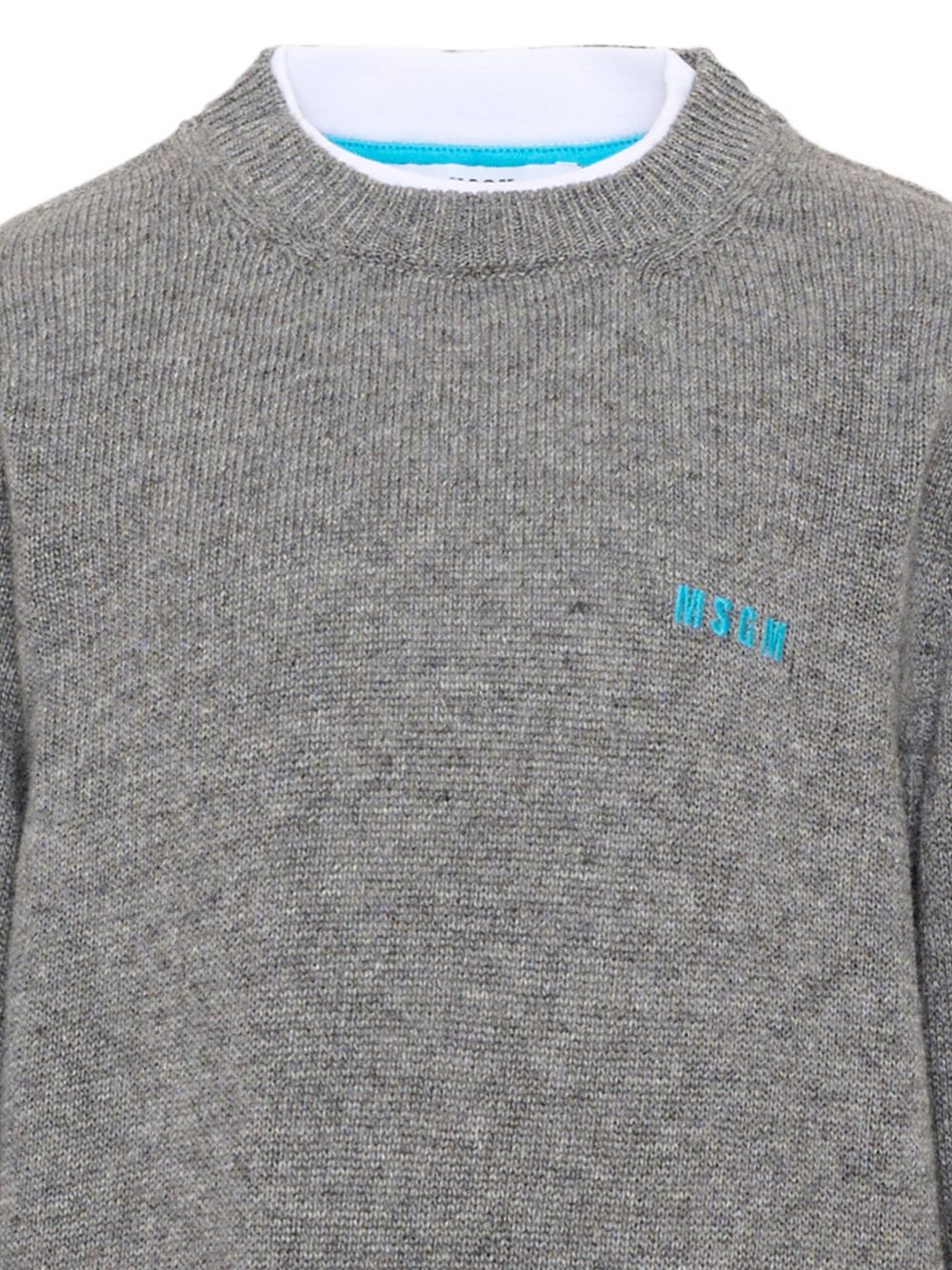Combo Jersey T·Shirt Jumper Unisex Grigio mel. medio F6MSJUJP189 271 MSGM KIDS 