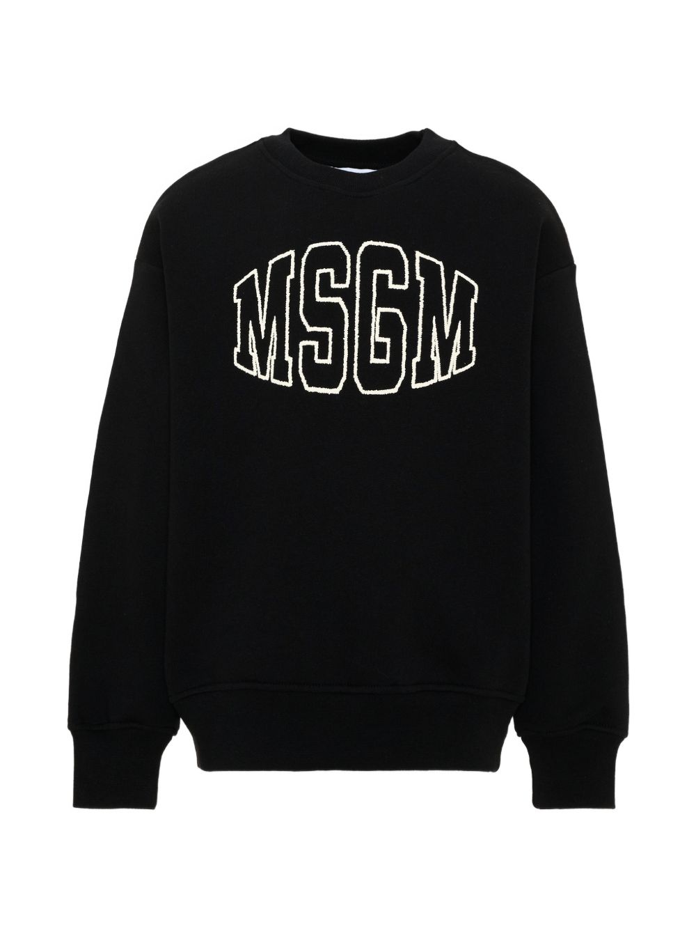 Over Sweatshirt Unisex Nero F6MSJUSW039 110 MSGM KIDS 