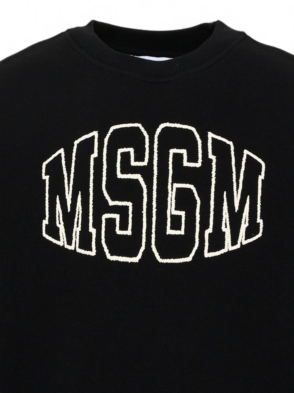 Over Sweatshirt Unisex Nero F6MSJUSW039 110 MSGM KIDS 