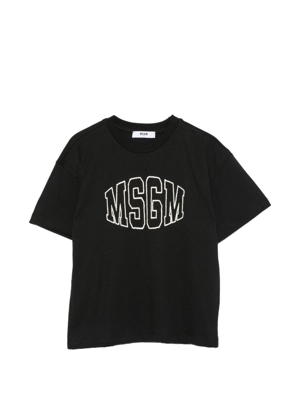 Over Jersey T-Shirt Unisex Nero F6MSJUTH038 110 MSGM KIDS 