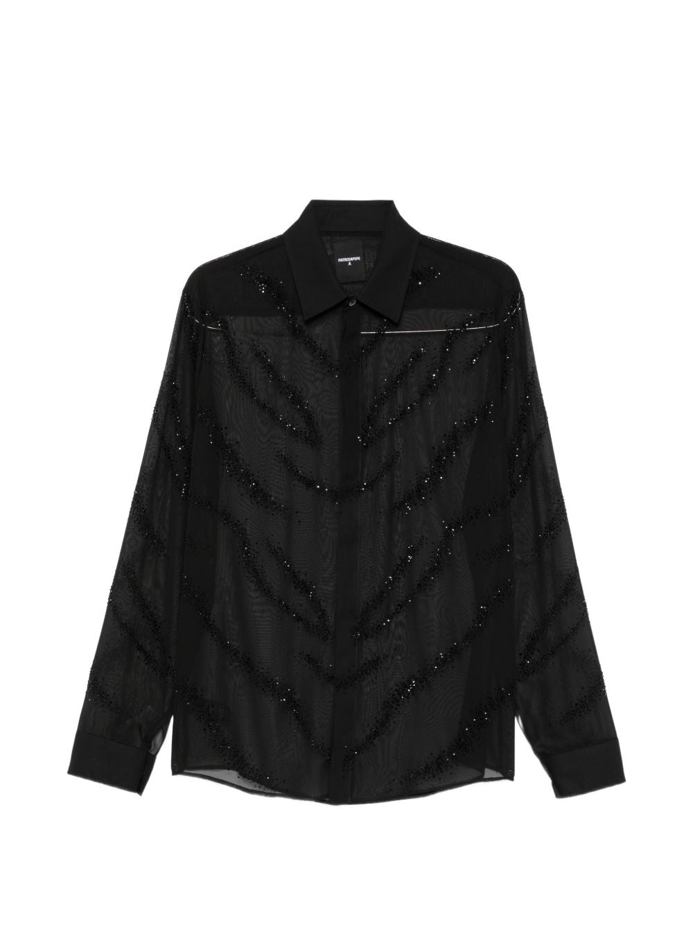 Camicia con motivi lucidi nera 5C0319C0299 K514 PATRIZIA PEPE 