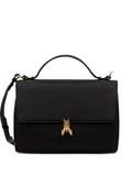 Borsa con logo metallico nera