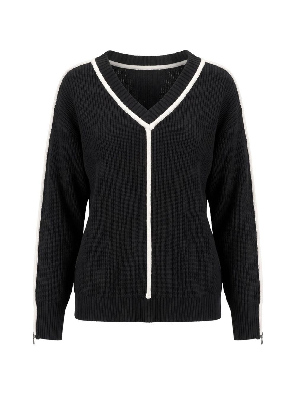 Maglia Nero/wooly white 8K0312KK006 J387 PATRIZIA PEPE 