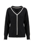 Maglia Nero/wooly white