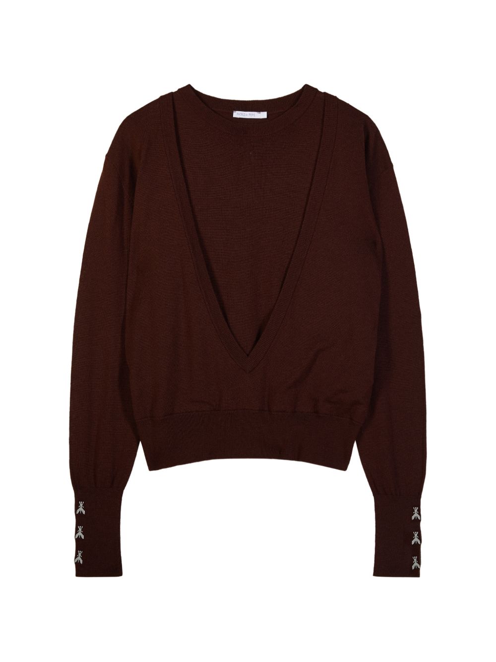 Maglia Wood Brown 8K0426KM36 B887 PATRIZIA PEPE 