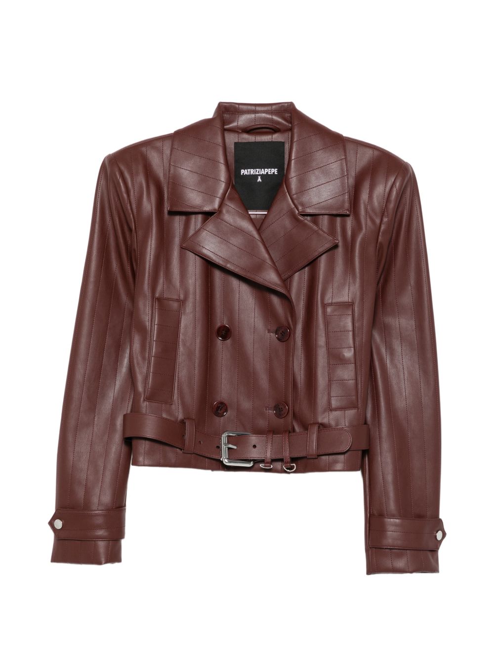 Giubbotto WOOD BROWN 8O0142E0004 B887 PATRIZIA PEPE 
