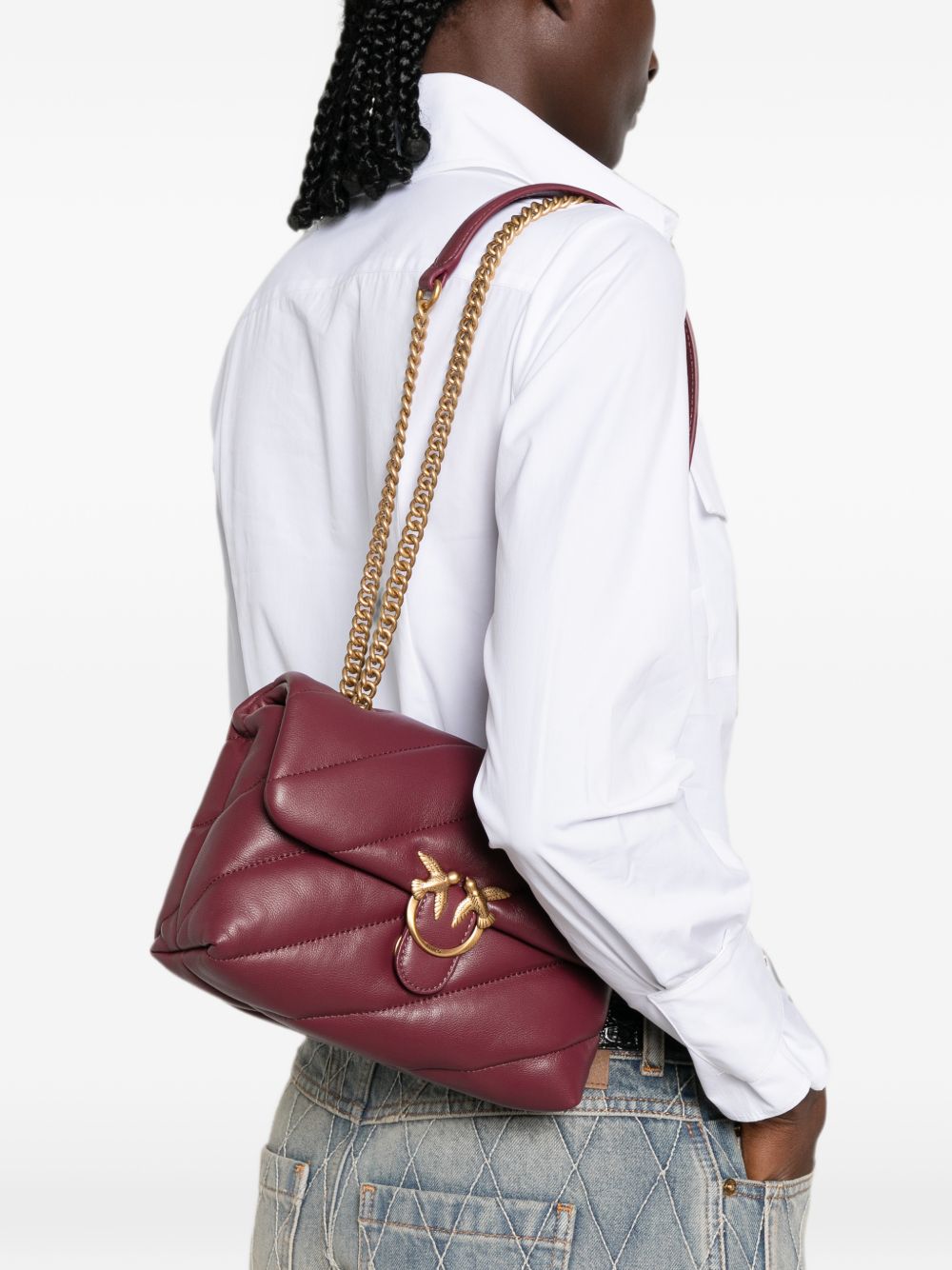 love puff mini 107617A0F2 WW5Q PINKO 