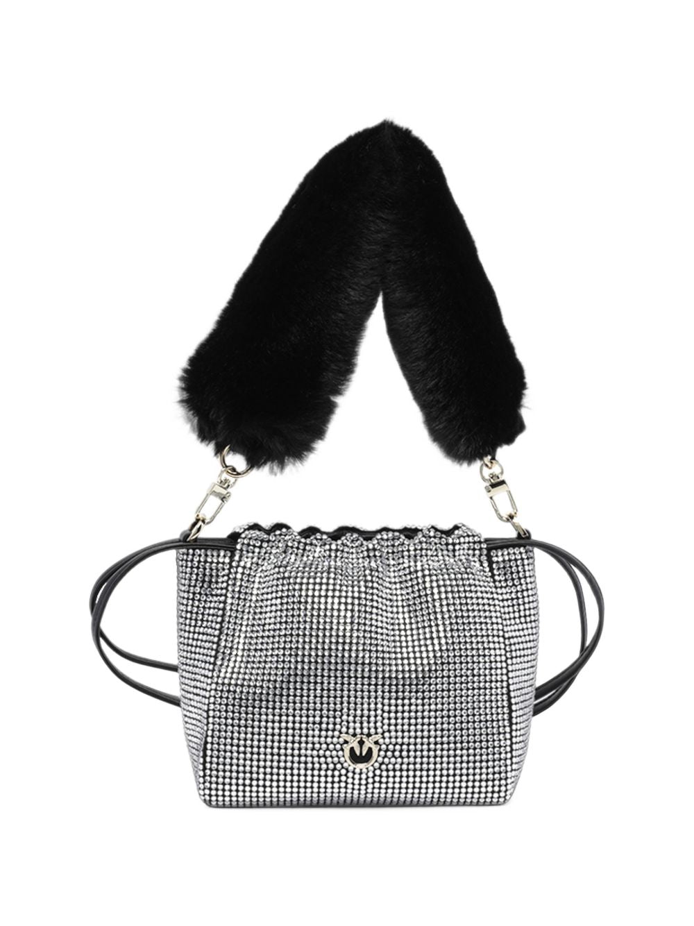 pouch full strass 107635A3M9 Z99Y PINKO 