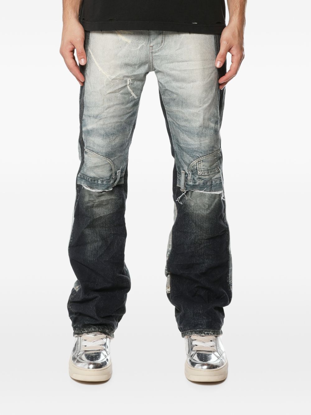 Upside Down Bootcut Aop P026UDBC326 AOP PURPLE BRAND 