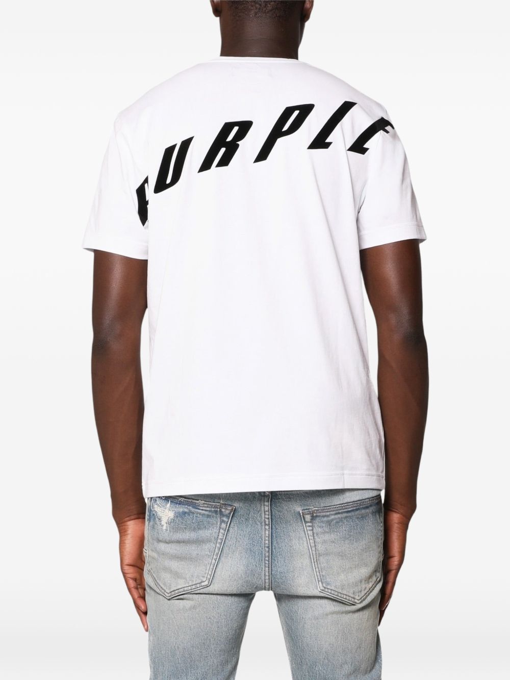 Clean Jersey Ss Tee White P109CJWF326 WHITE PURPLE BRAND 