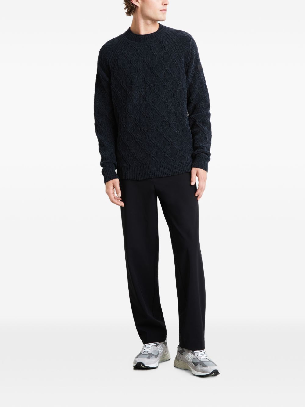 Velvet rhombus round knit W26129 61 RRD 