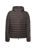 Hooded jacket Brown black