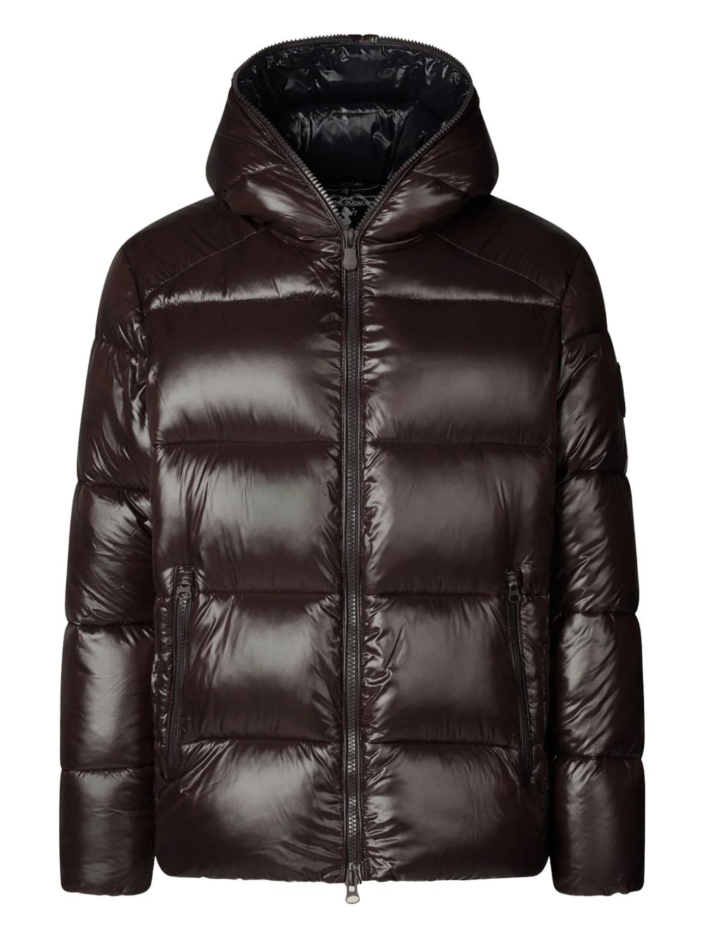 Hooded jacket Brown black D31280MLOVE21 40009 SAVE THE DUCK 