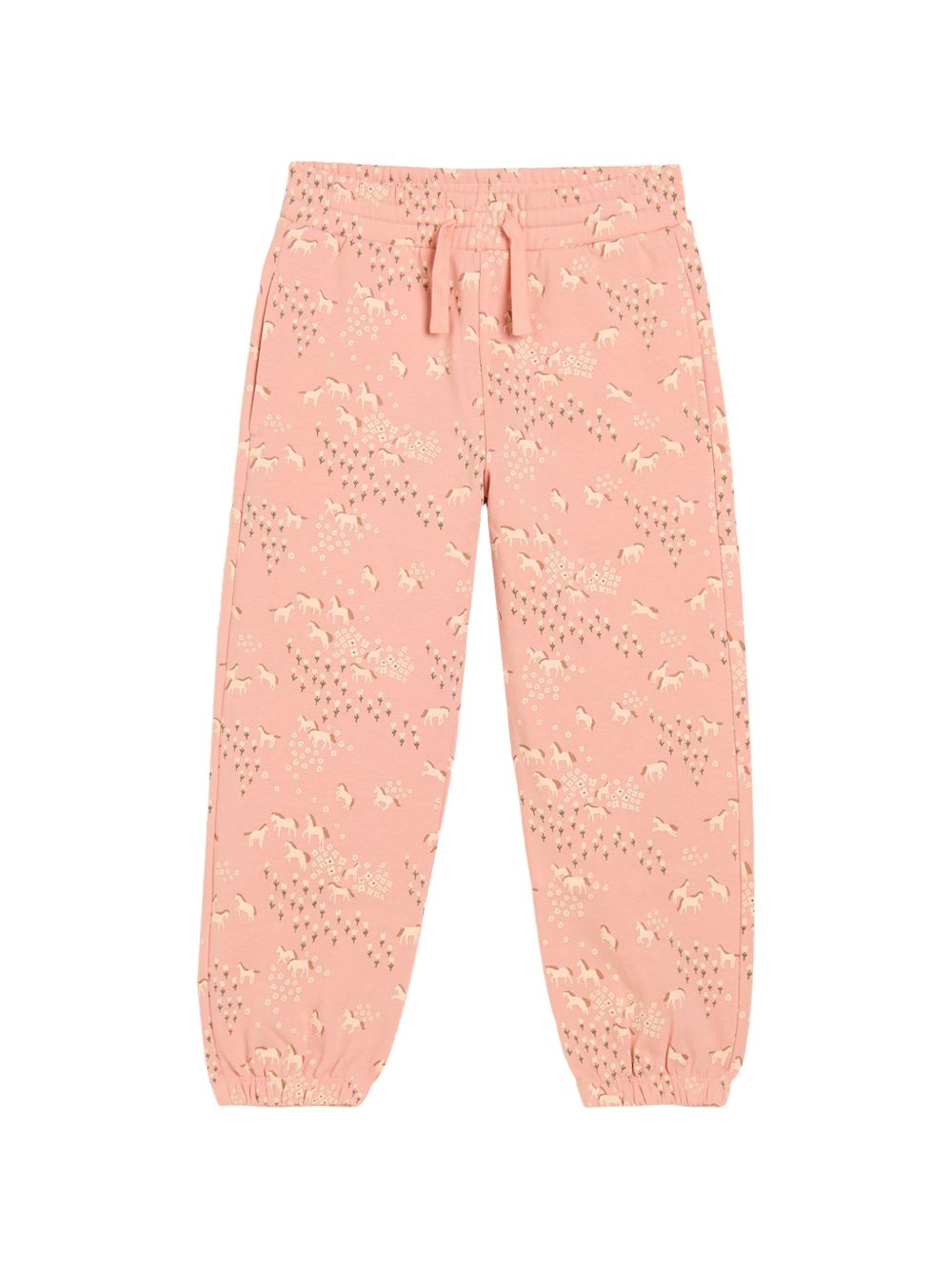 Pantaloni con cavalli e fiori rosa TZ6B90Z3884 50MMC STELLA MCCARTNEY KIDS 