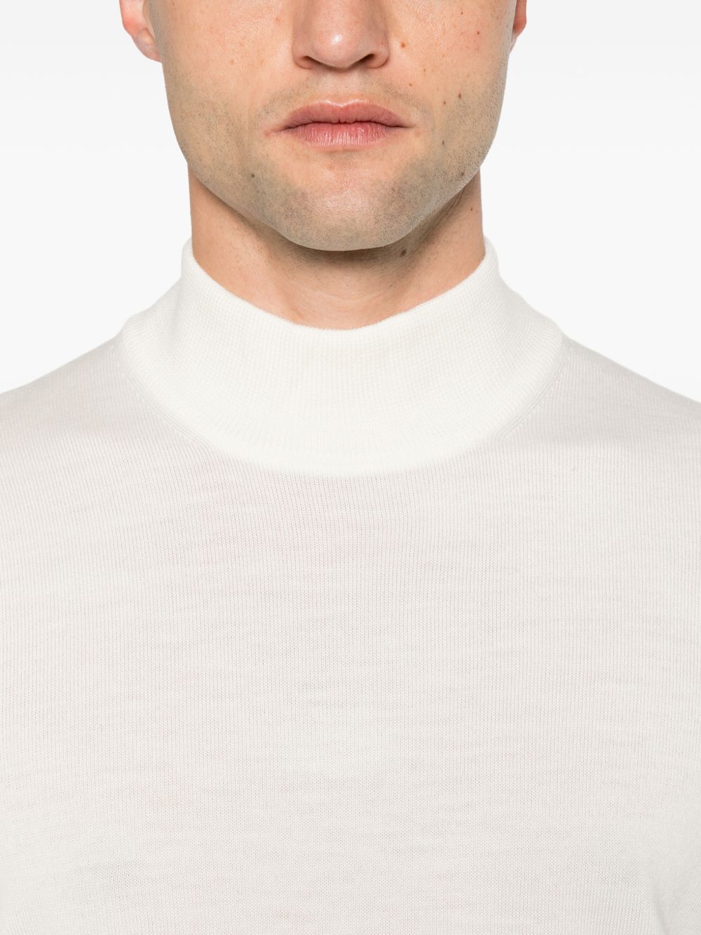 Maglia in Lana Vergine Panna LIONELGSI2601 005 TAGLIATORE 