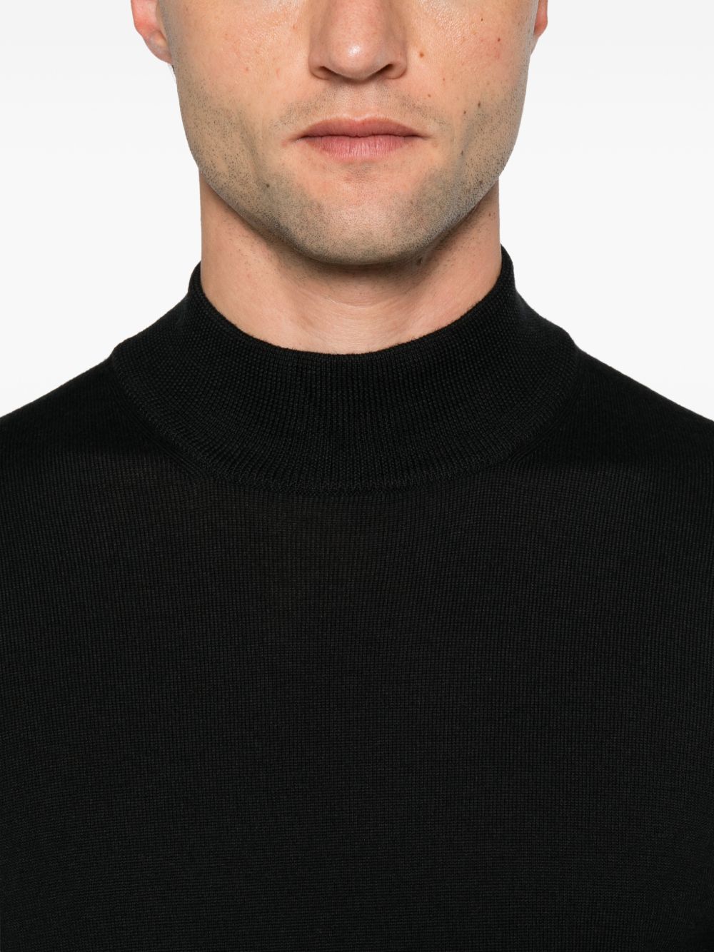 Maglia in Lana Vergine Nero LIONELGSI2601 099 TAGLIATORE 