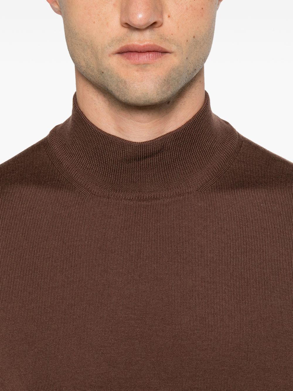 Maglia in Lana Vergine Marrone LIONELGSI2601 179 TAGLIATORE 