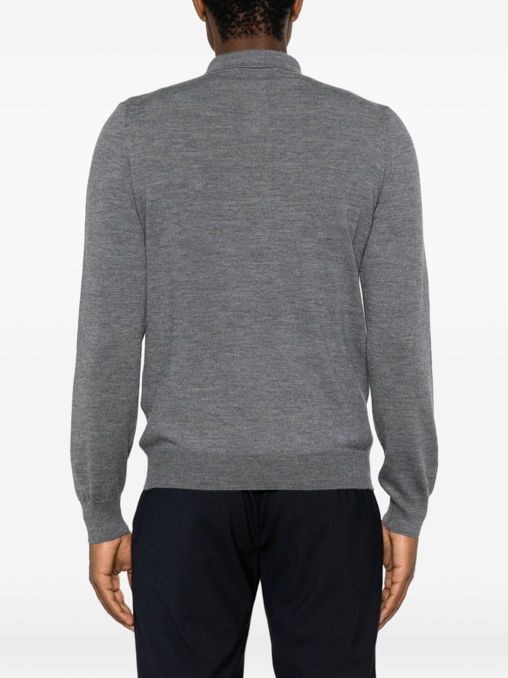 Polo in Lana Vergine Grigio/Silver PALMERGSI2601 088 TAGLIATORE 