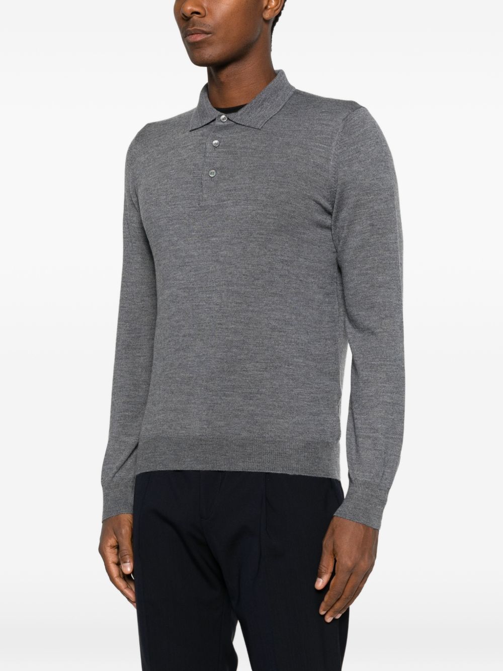 Polo in Lana Vergine Grigio/Silver PALMERGSI2601 088 TAGLIATORE 