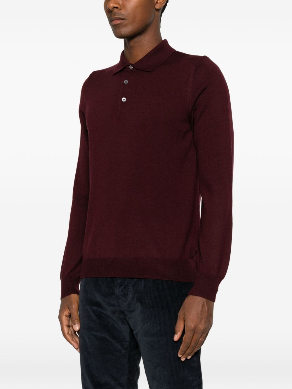 Polo in Lana Vergine Bordeaux PALMERGSI2601 291 TAGLIATORE 