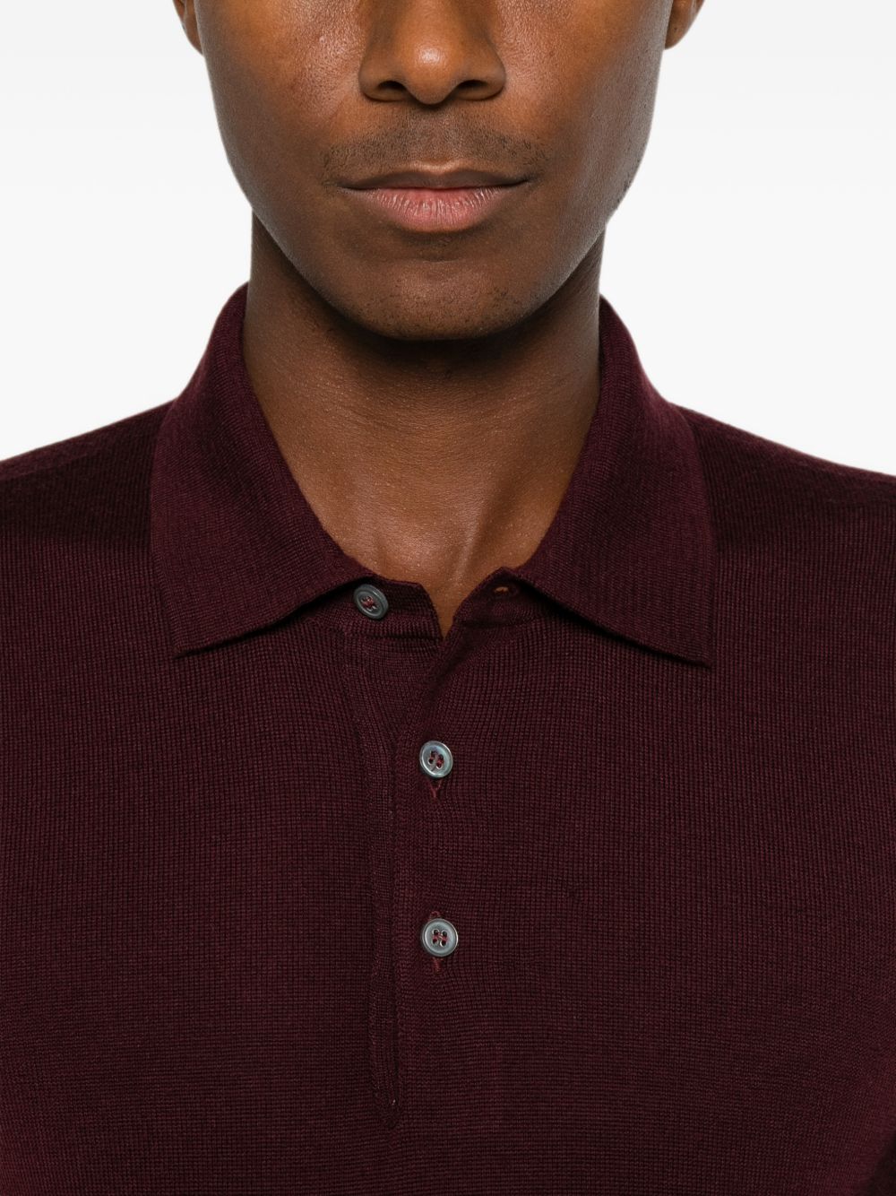 Polo in Lana Vergine Bordeaux PALMERGSI2601 291 TAGLIATORE 