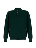 Polo in Lana Vergine Verde