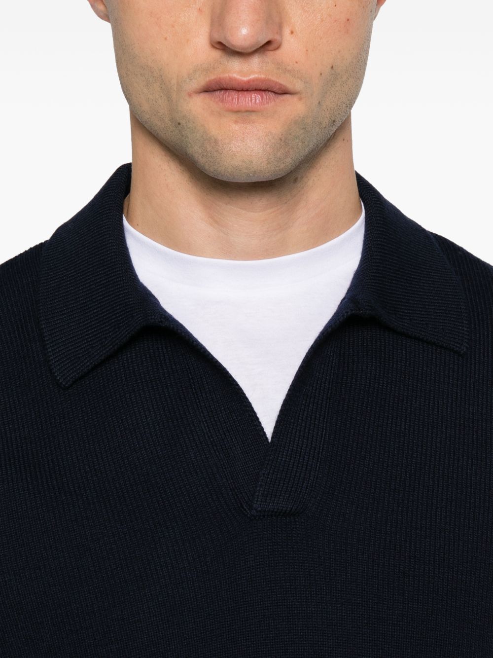 Polo in Lana Vergine Blu ZAYNGSI2601 598 TAGLIATORE 