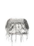 Pochette Bios Small con paillettes argento