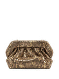 Pochette con elementi lucenti oro