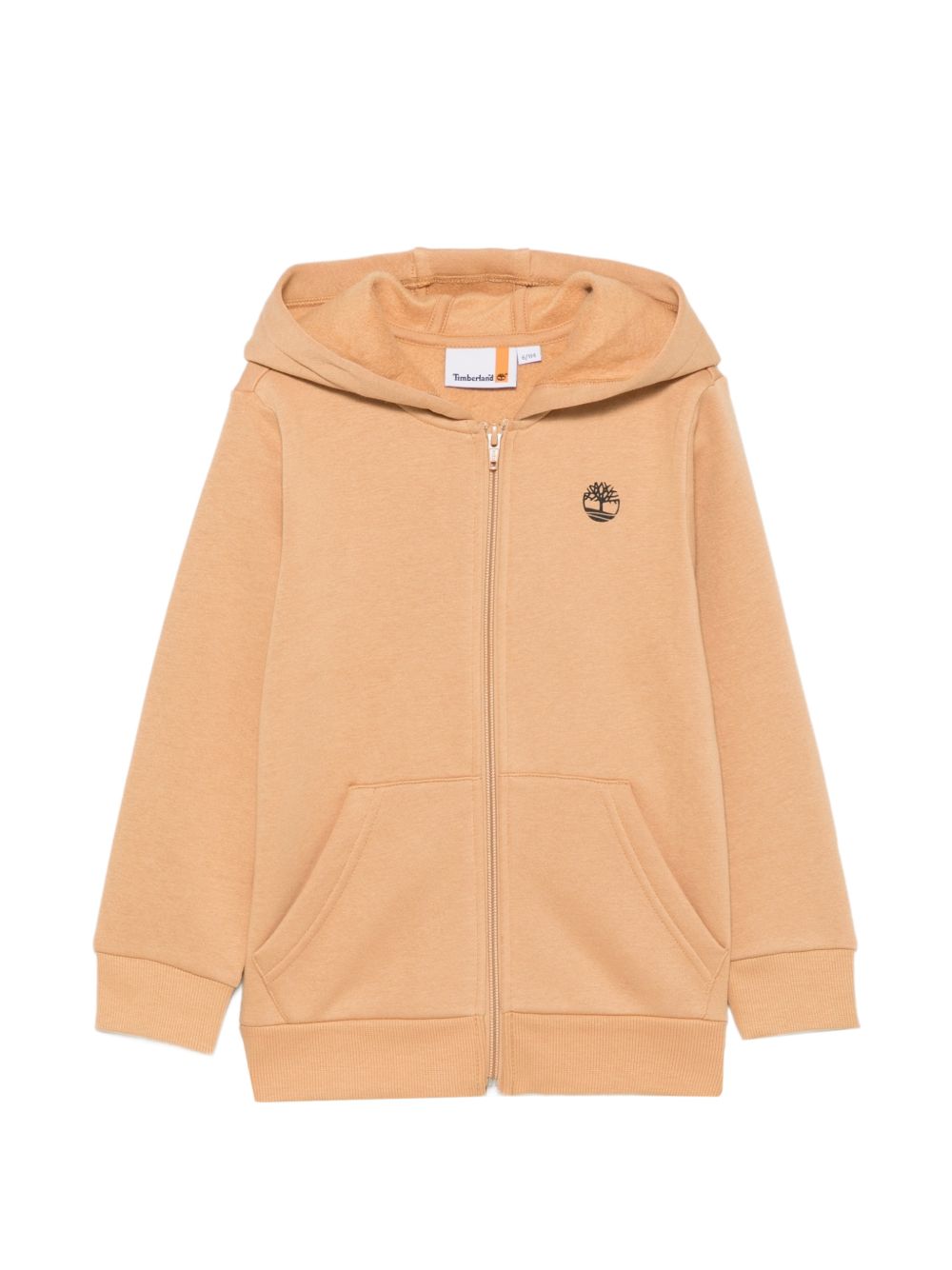Cotton e polyester fleece con cappuccio cardigan, zip chiusura, davanti tasche, logo stampa on chest. T60973 230 TIMBERLAND KIDS 