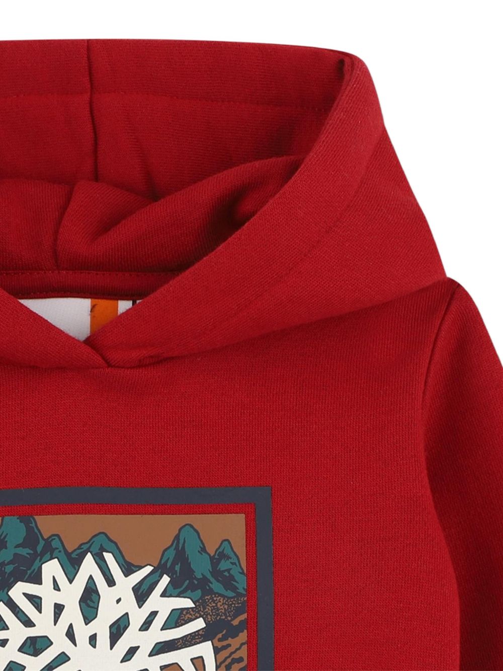 80% cotton from organic farming / 20% polyester brushed cotone garzato con cappuccio sweatshirt, patches on elbows, printed logo on davanti. T61035 974 TIMBERLAND KIDS 