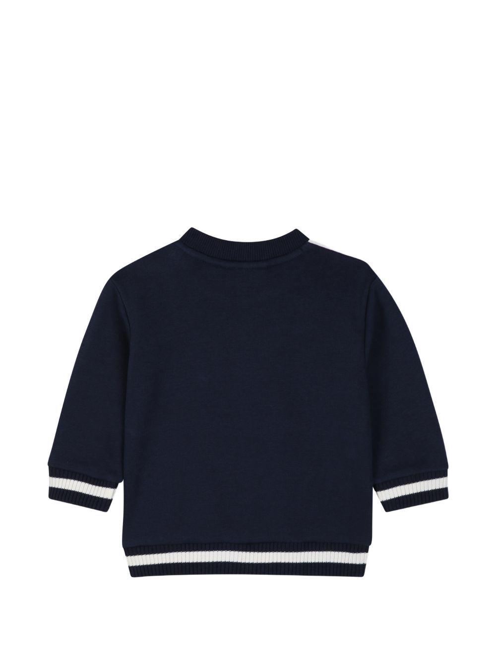 Sweat-shirt + jog pantaloni set. 80% coton / 20% polyester cotone garzato. Bicolor sweatshirt con davanti yoke, chiusura con bottoni automatici on spalla, a righe costina at fondo maniche e body, printed illustrazione on davanti. Jog pantaloni con vi T61037 849 TIMBERLAND KIDS 