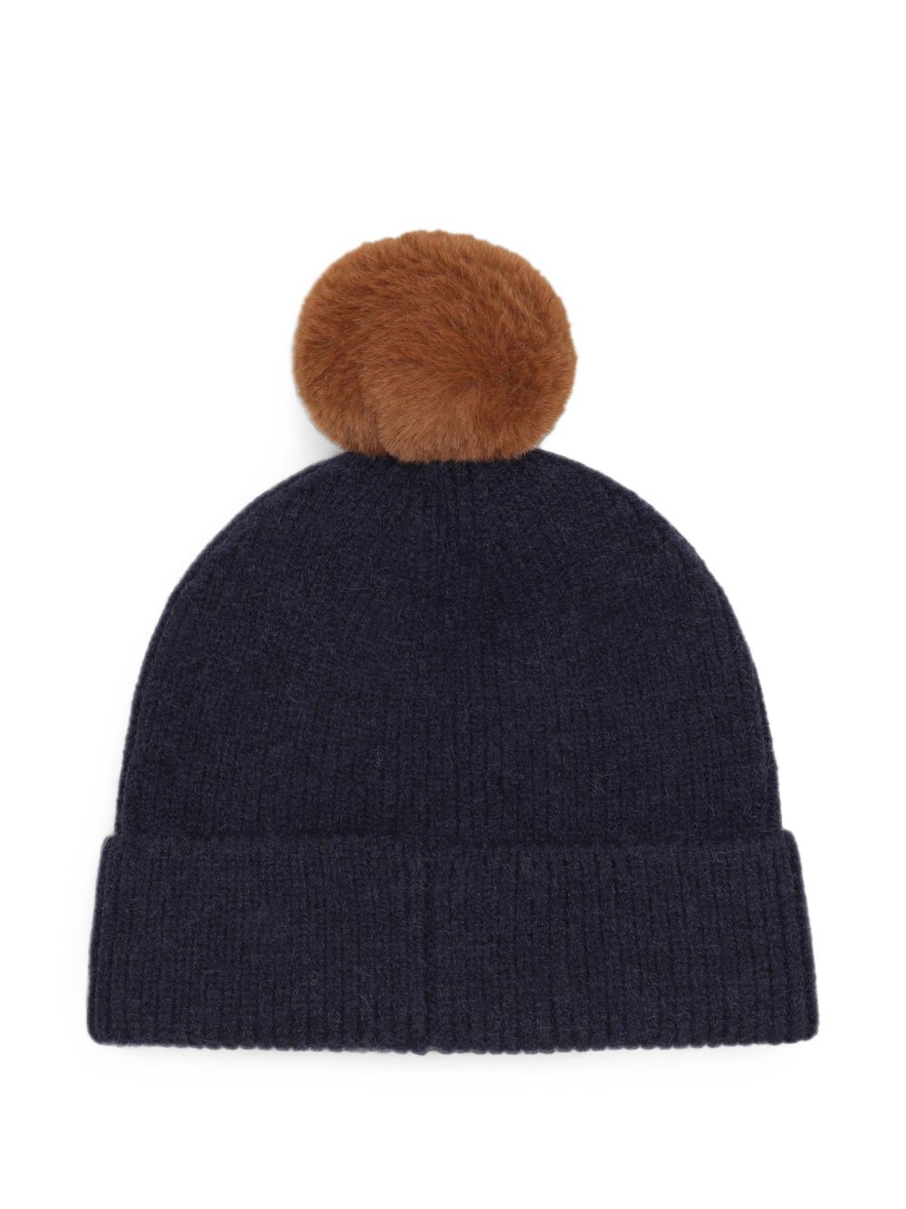 In maglia beanie con turn up e eco-pelliccia pompom. Badge con branded stampa. Mixed composition: pc/pl/pa. T61095 849 TIMBERLAND KIDS 