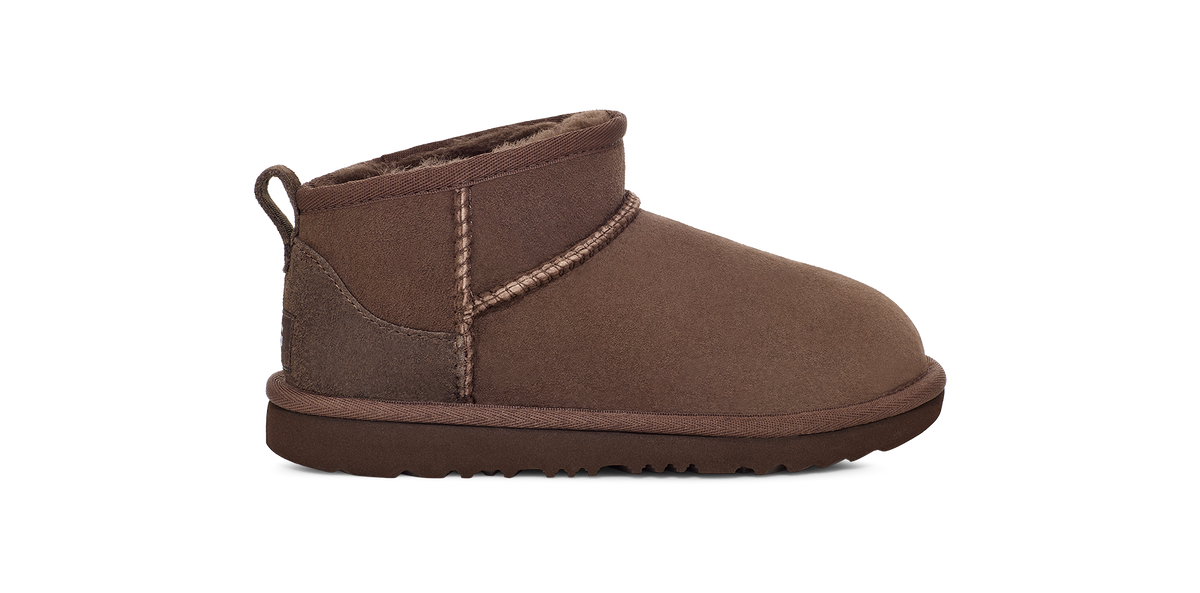 Stivaletto con etichetta posteriore marrone scuro 1130750K BCDR UGG KIDS 