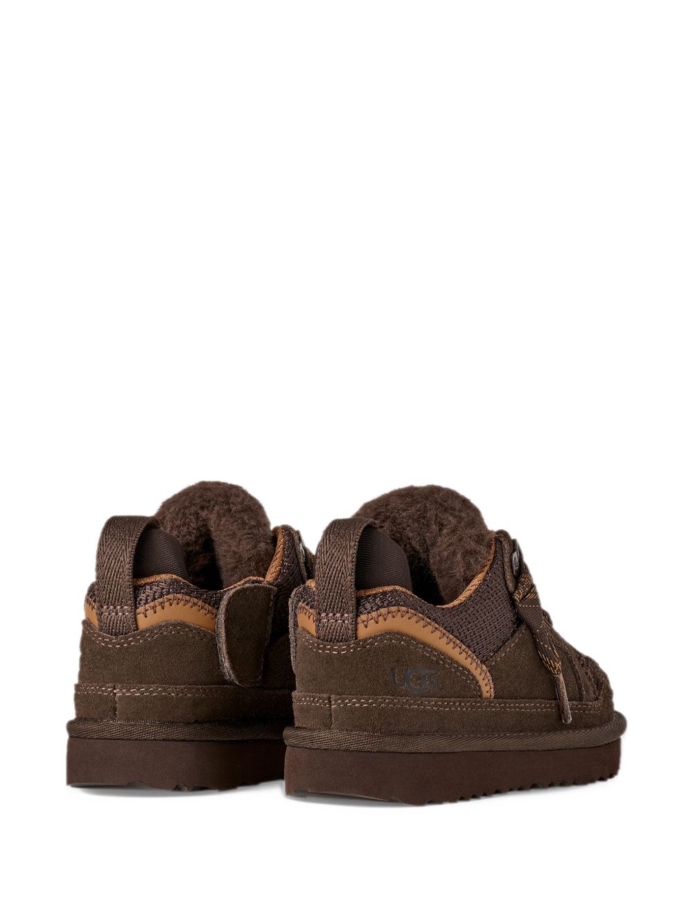 Sneakers con lacci a quadri marrone scuro 1152410T DDC UGG KIDS 