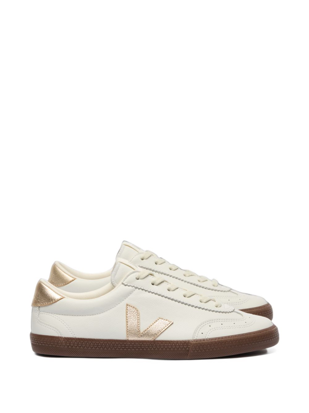 Volley O.T. Leather White_Platine_Bark VO2021413 WHITEPLATINEBARK VEJA 
