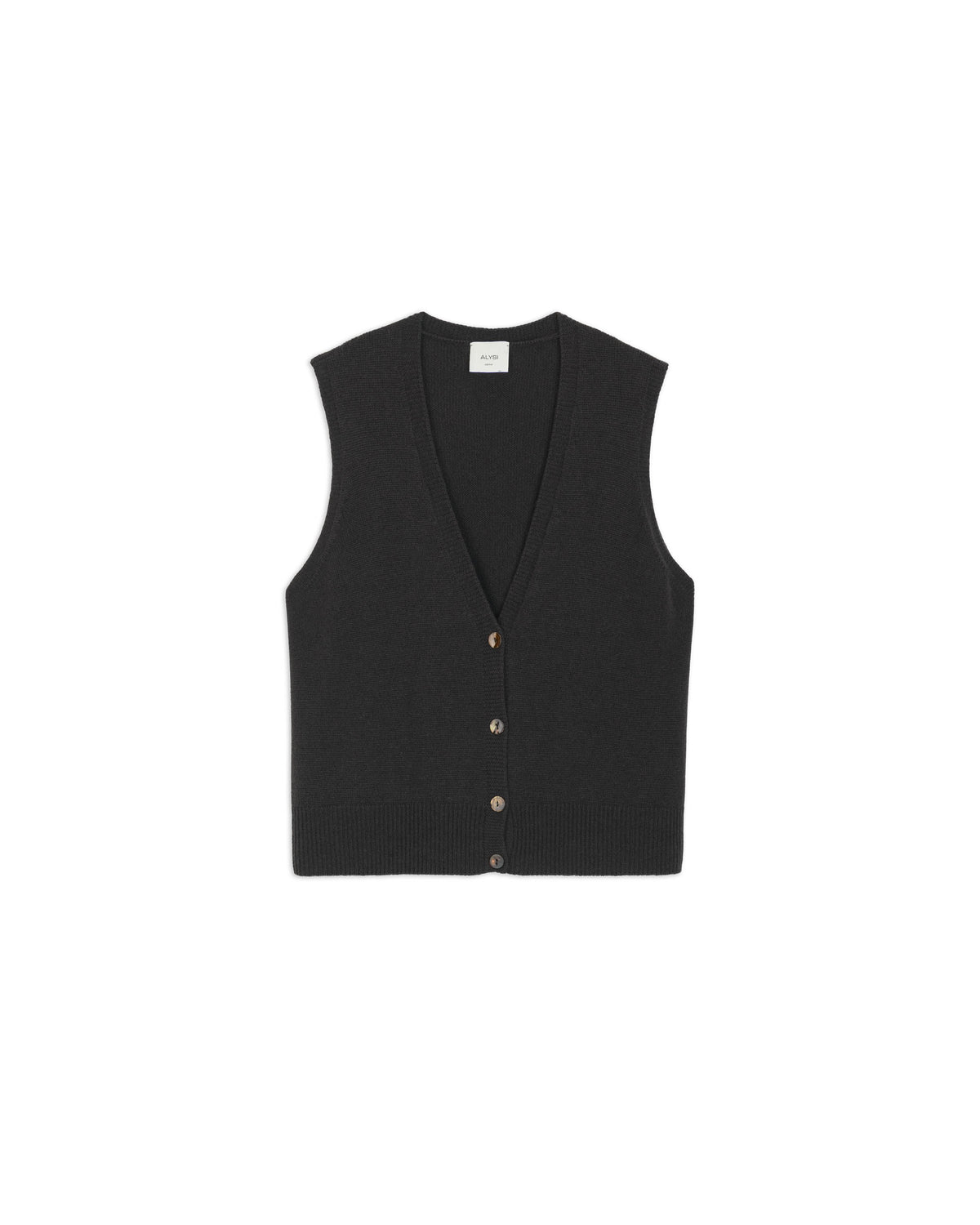 Gilet in Cashmere Cacao 266440A6043 CACAO ALYSI 
