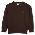 Knit felpa con fantasia stitch patterns. Double b rubber badge sul chest. Raiser boss.
