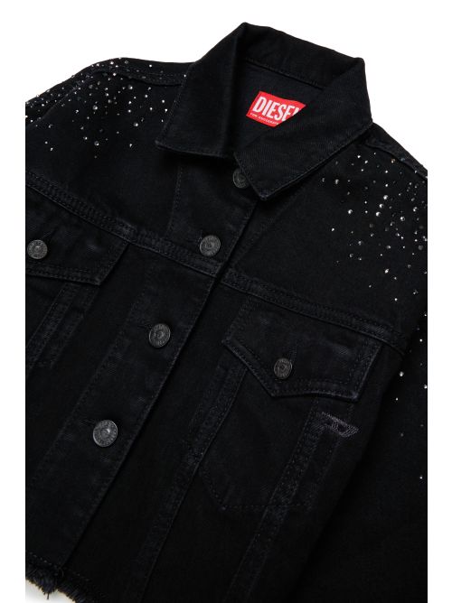 Giubbino Denim Nero J02923KXBUB K02 DIESEL KIDS 
