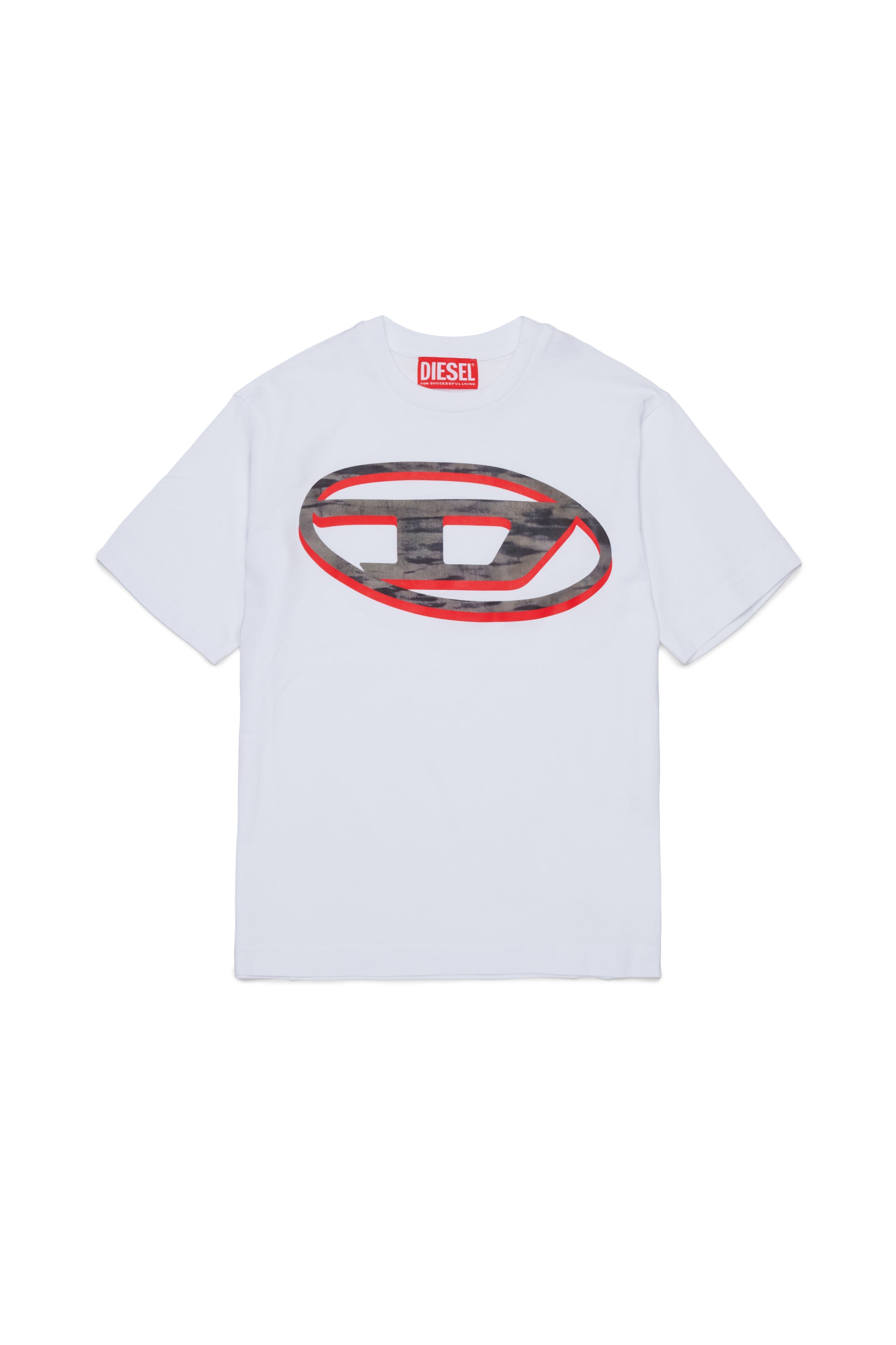 T-shirt Bianco J02969KYA1Y K100 DIESEL KIDS 